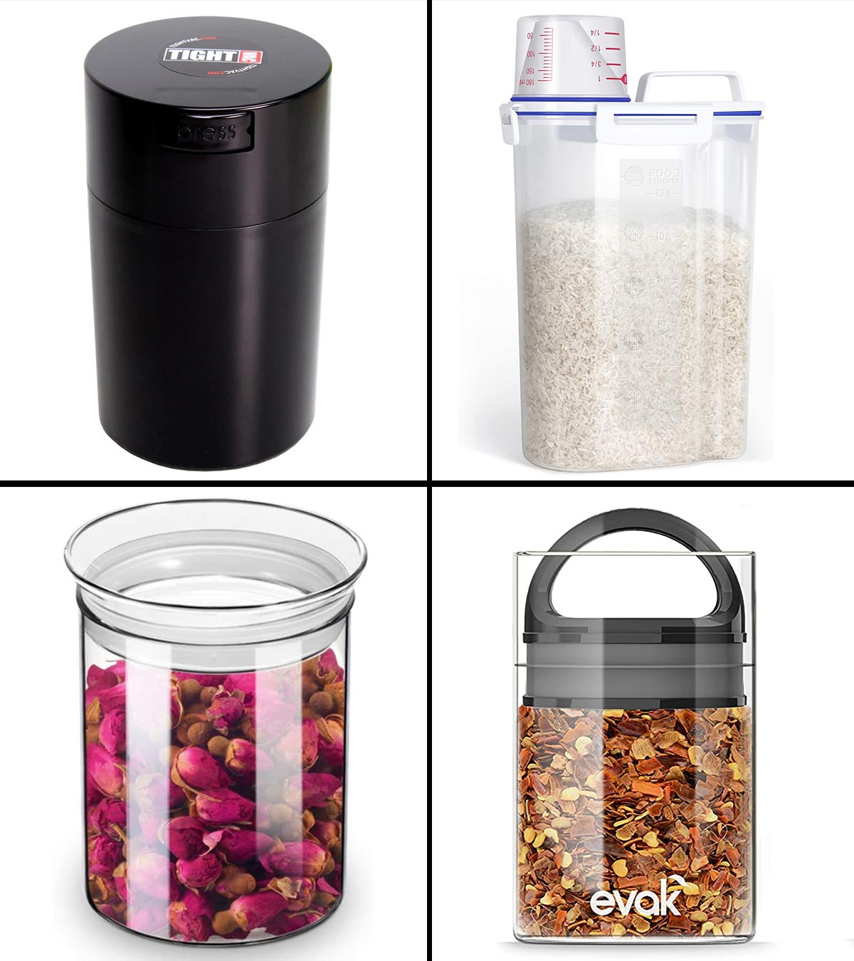 DWELLZA KITCHEN Food Storage Canisters with Airtight Lids – All About Tidy