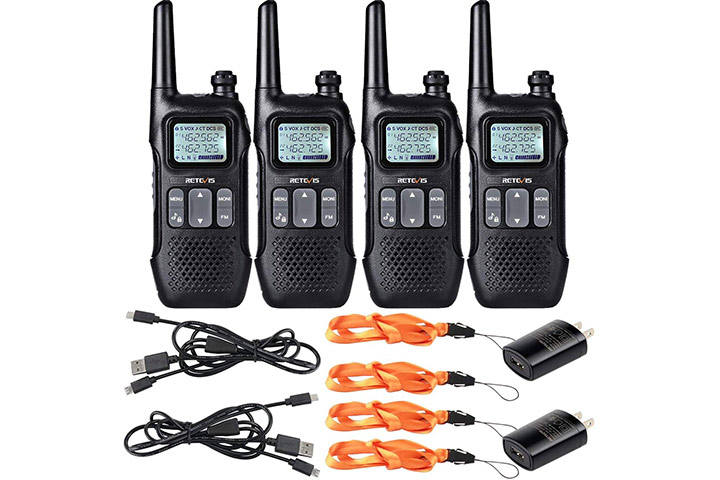  2Pcs Rechargeable Walkie Talkies for Adults Two Way Radios for  Outdoors USB Rechargeable Long Range 22 Channel Adapter, Charger, Battery  Included with NOAA & Weather Alerts : Electronics