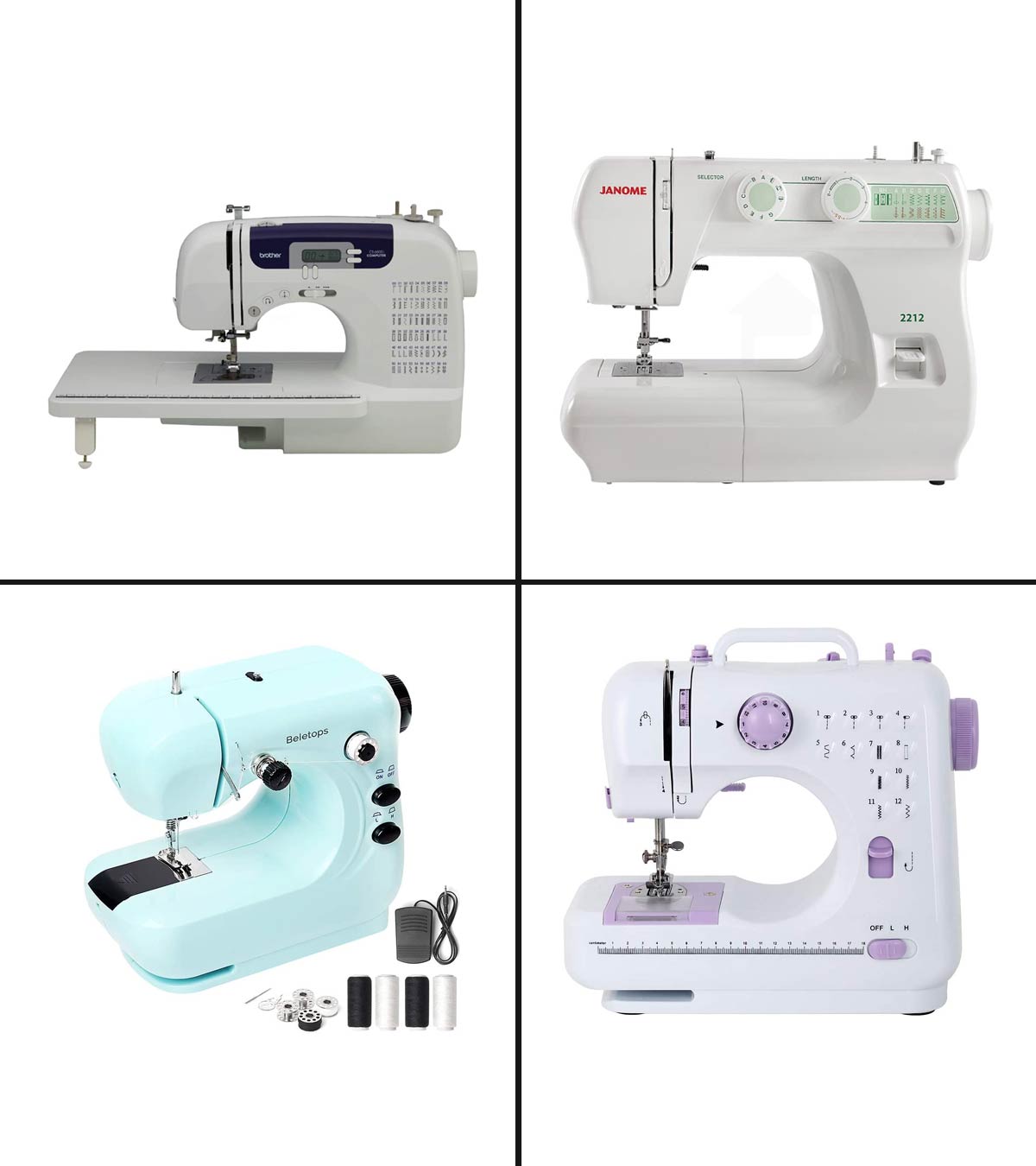 KPCB Sewing Machines for Beginners with 12 Stitches Mini Size with  Backstitch