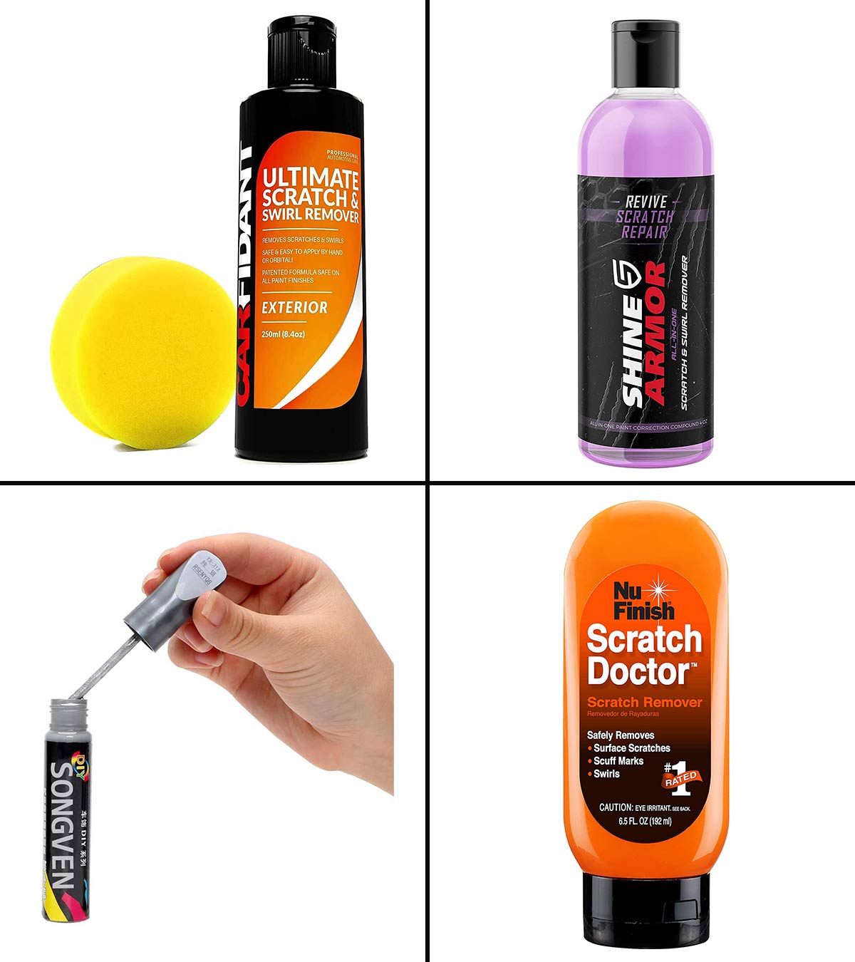 Carfidant Black Car Scratch Remover-Ultimate Scratch and Swirl Remover for  Black