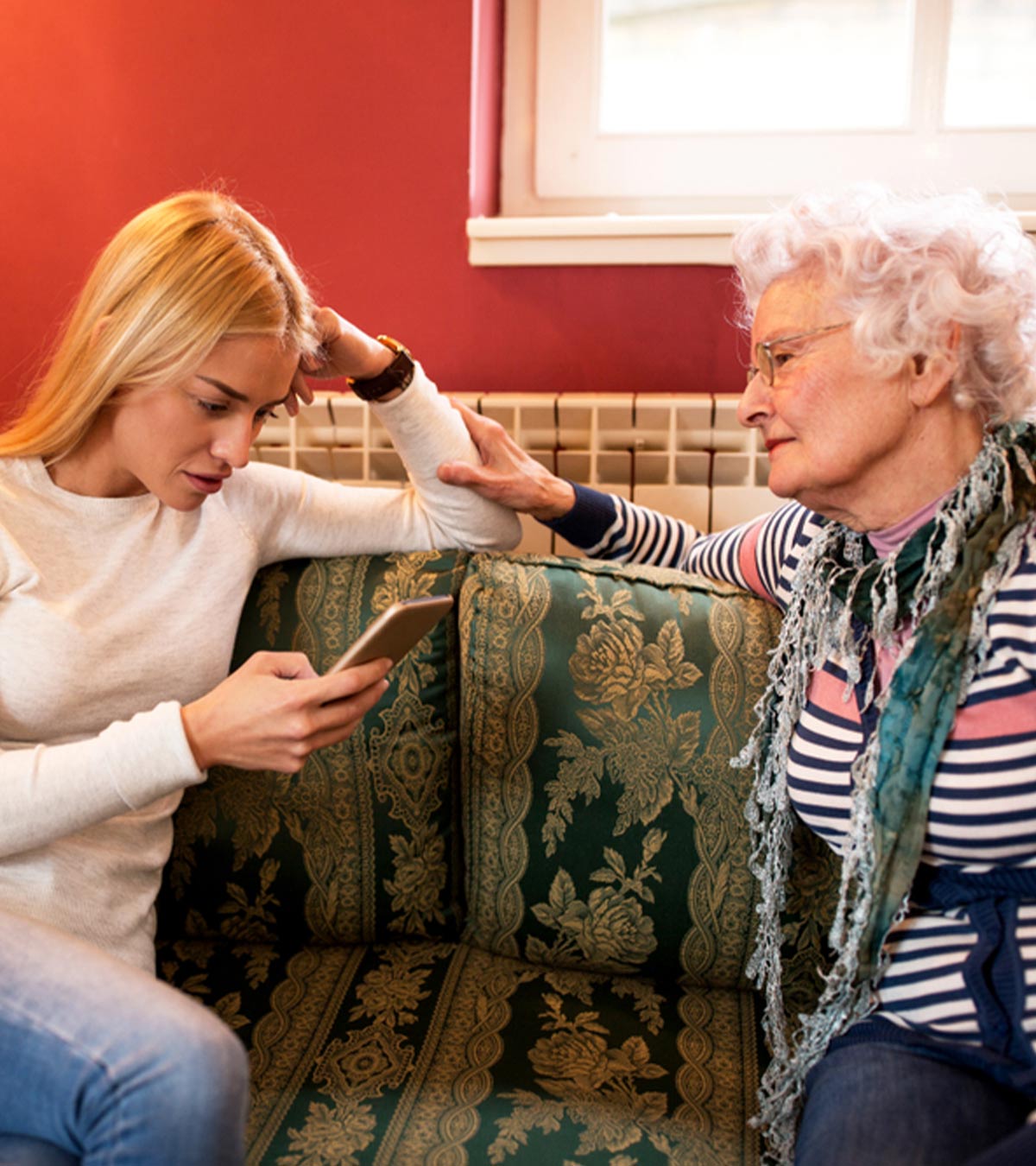 A Girl Ignoring Her Mother