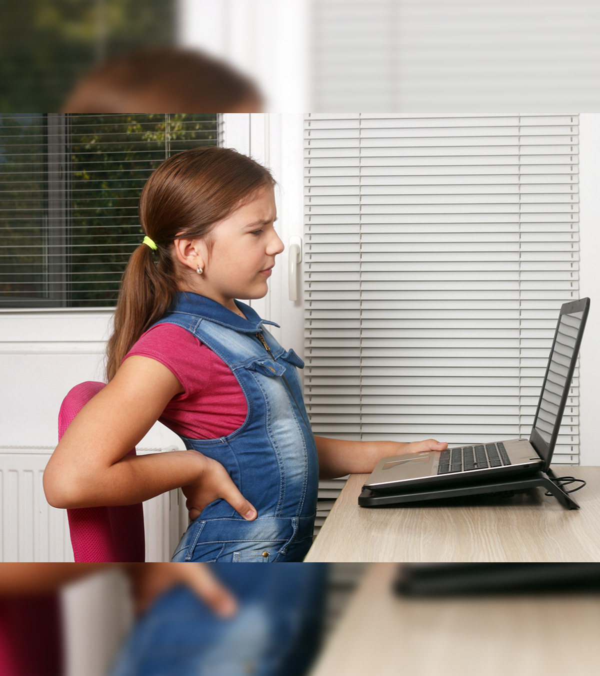 Does your child suffer from neck and back pain after taking online classe