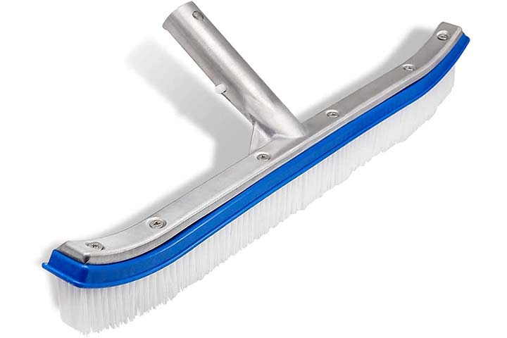 Poolzilla Large Hard Bristle Brush for Gunite and Concrete Pools