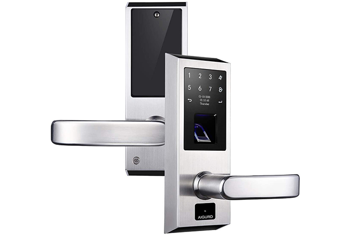 Fingerprint Door Lock Knobs for Bedroom Door Knob Biometric Door Lock  Keyless Ultraloq with Bedroom Door Lock with Keypad Suitable for Home,  Hotel