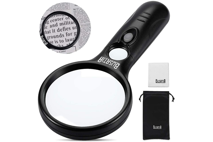 Magnipros Jumbo Size Magnifying Glass Wide Horizontal Lens(3X Magnification)- Shockproof Housing & Scratch Resistant Design w/Large Viewing Area