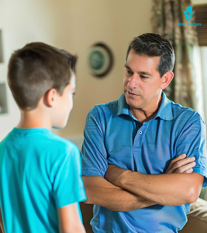 Parent Disciplining A Teenager