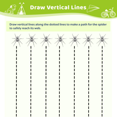 Tracing Vertical Lines 