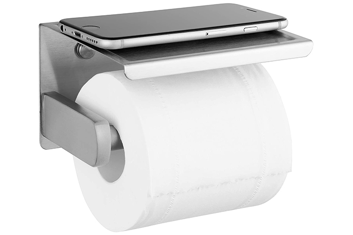 Valsan 53505 Essentials 25 Free Standing Toilet Paper Holder With Weighted  Base