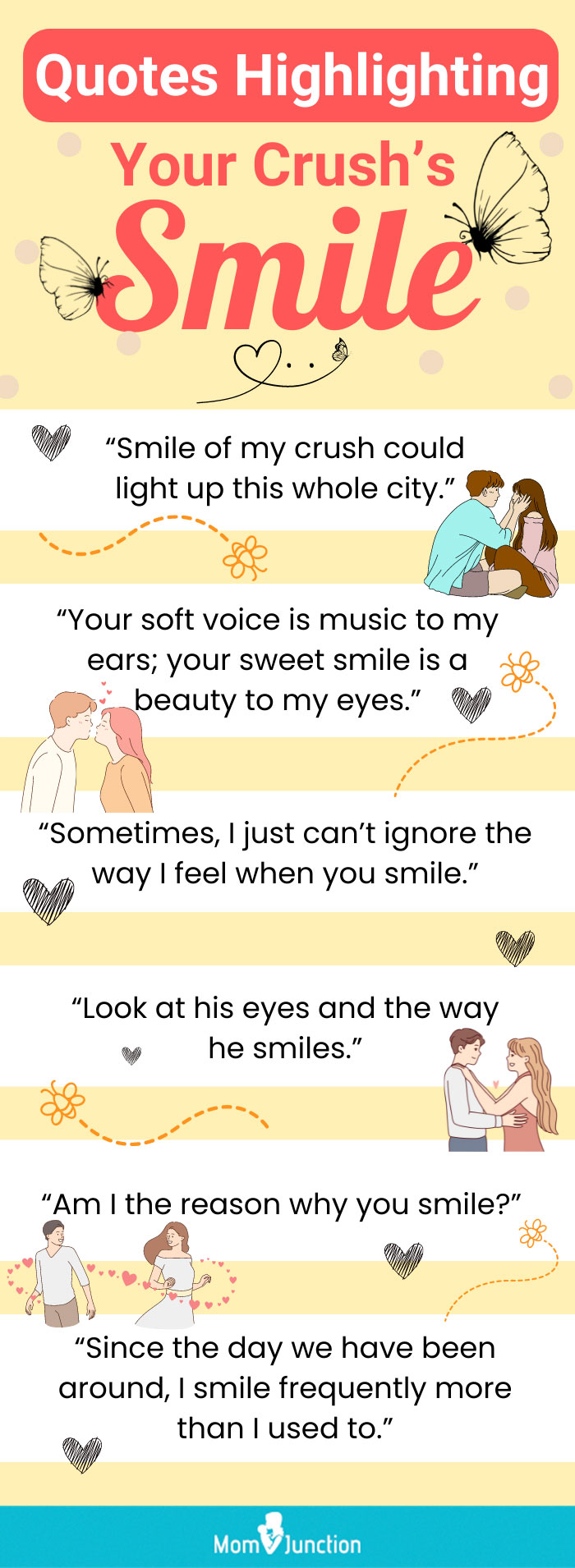 cute things to say to your crush to make him smile