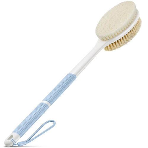Back Scrubber for Shower, Anti-Slip Long Handle Bath Sponge Shower Brush,  Soft Nylon Mesh Back Cleaner Washer, Body Bath Exfoliating Brush for Women