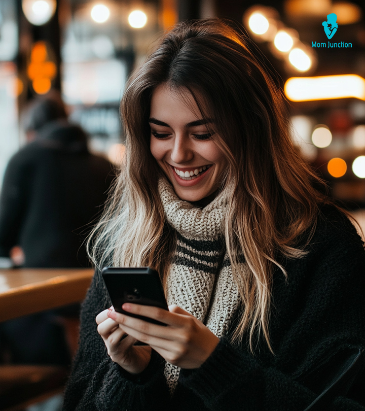 Teen Using A Smartphone, Representing Online Dating Apps