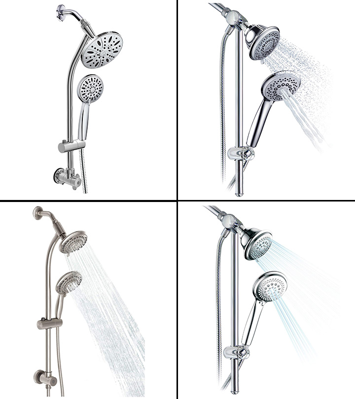Shower Head with Handheld High Pressure-Full Body Coverage Powerful Rain  Showerhead Extra 60 Long Hose and Adjustable Brass Joint Holder- The  Perfect