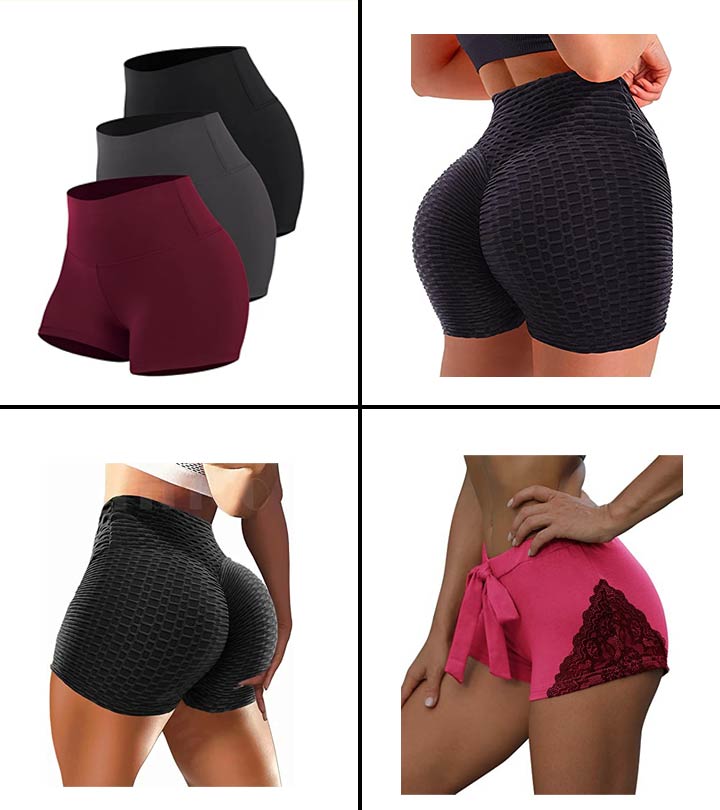 Womens Butt Lifting Shorts Booty Shorts Casual Cotton Yoga Short