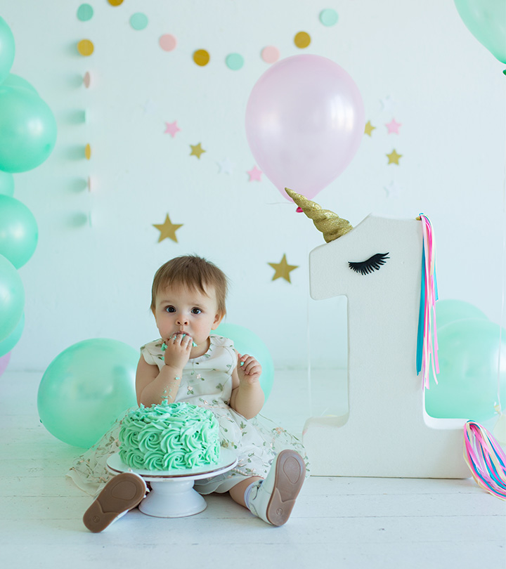 1 Year old Baby Girl Photoshoot ideas at Home