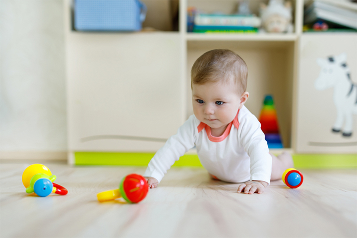 Crawling and cognitive outlet development in babies