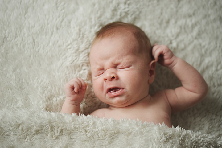 1 month old baby deals throwing up through nose