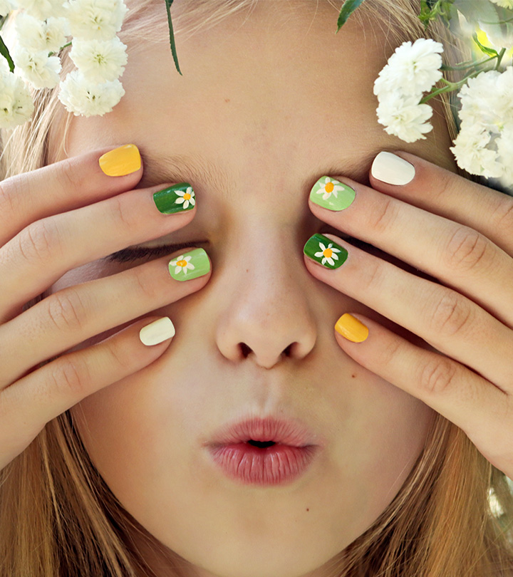 Summer Cute Flowers False Nail Medium Square Press on Nails for Nail Art  24pcs | eBay