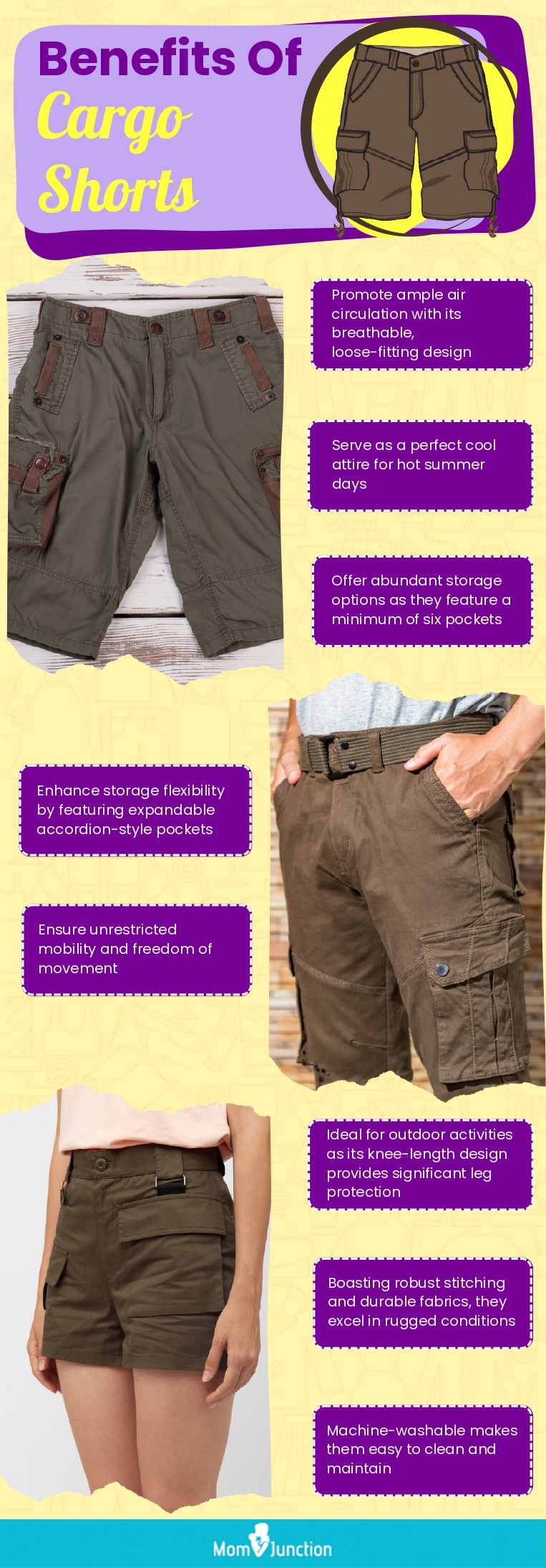 Men's Cargo Shorts Relaxed Fit Lightweight Short Pants Multi Pocket Casual  Outdoor Twill Cargo Short with 8 Pockets