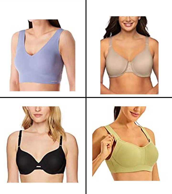  Bras for Women Side Collection No Steel Ring Jacquard Fat  Mother Underwear Strap Type Thin Cup Middle Aged (Beige, S) : Sports &  Outdoors