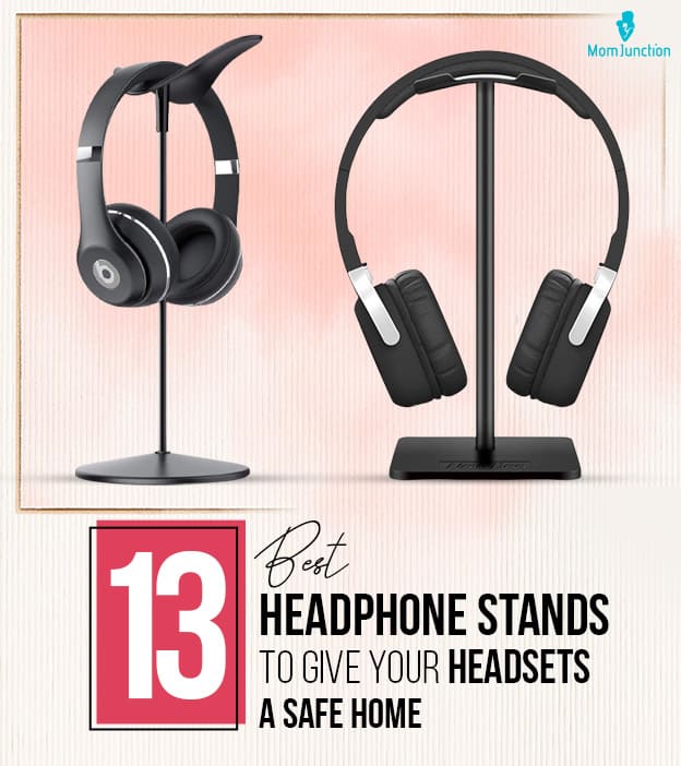  Headphones Stand Headset Hanger with 3USB Charger 1 Type C + 2  USB A Charging Port 2 2-Prong AC Outlets Power Headphone Holder Hook  Charging Station Under Desk for Gamer Gift