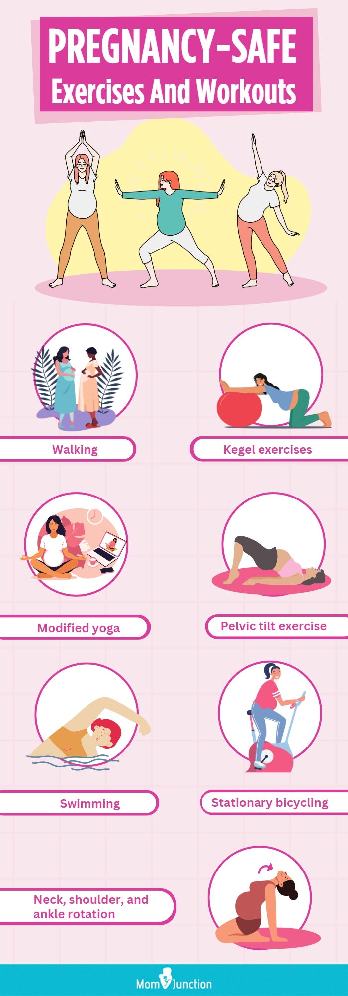 10 Safe Pregnancy Exercises By Trimester