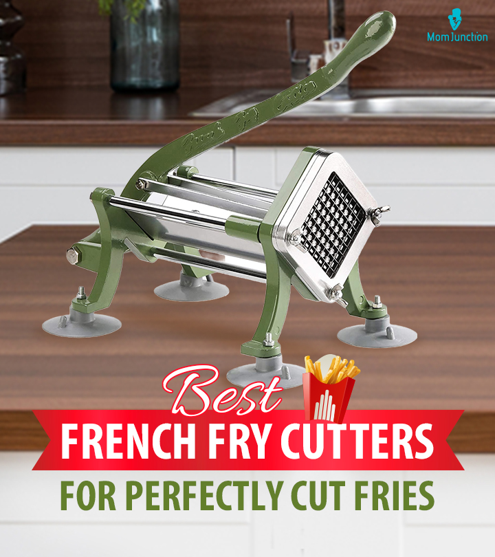 Geedel French Fry Cutter Maker, Potato Fry Cutter, Potatoes Slicer Cutter Red+Black