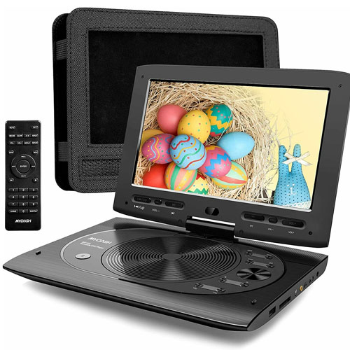 Arafuna Car DVD Player Dual Screen Play A Same or Two Different Movies,  Headrest DVD Player for Car 