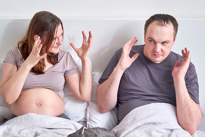 A loving message from a husband to his pregnant wife