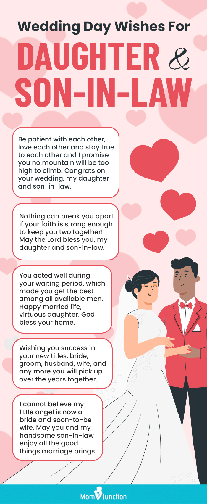 55+ Wedding Day Wishes For Daughter And Son-In-Law