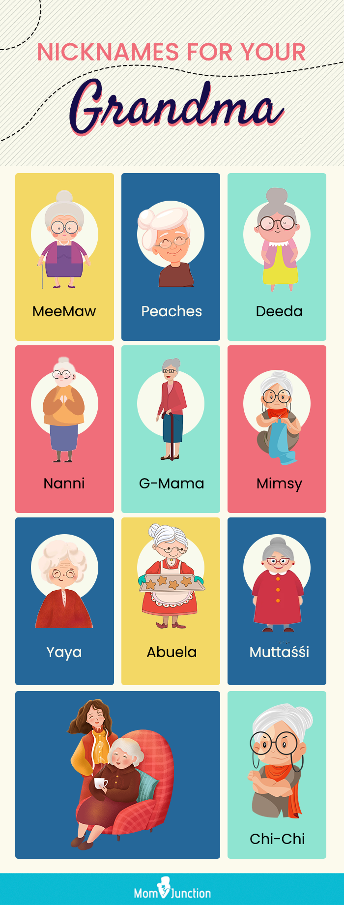 33 Creative Alternative Names for 'Grandma' and 'Grandpa
