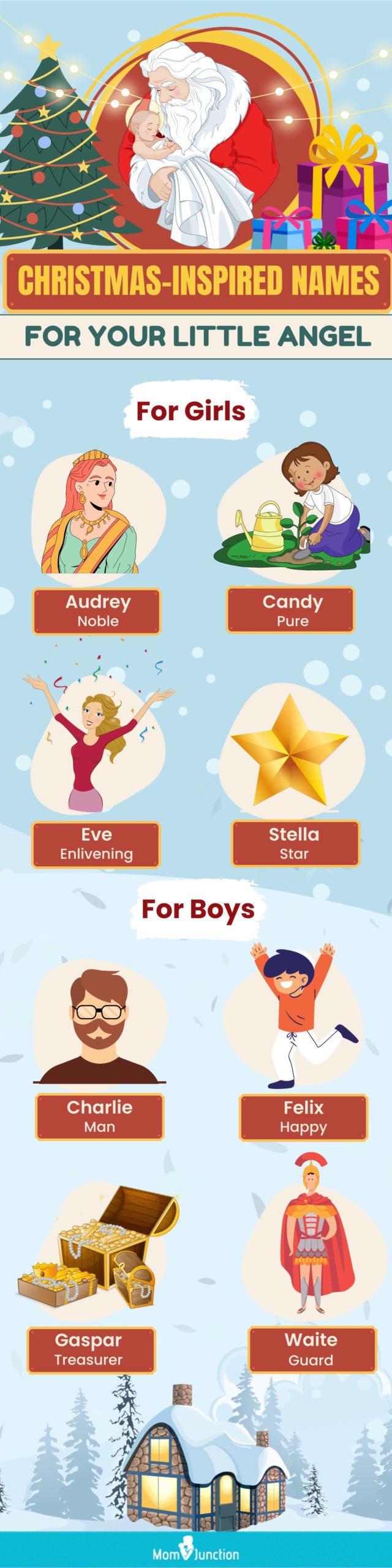 107 Festive Themed Christmas Baby Names For Boys And Girls