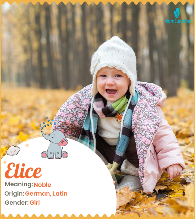 Elice meaning Noble,