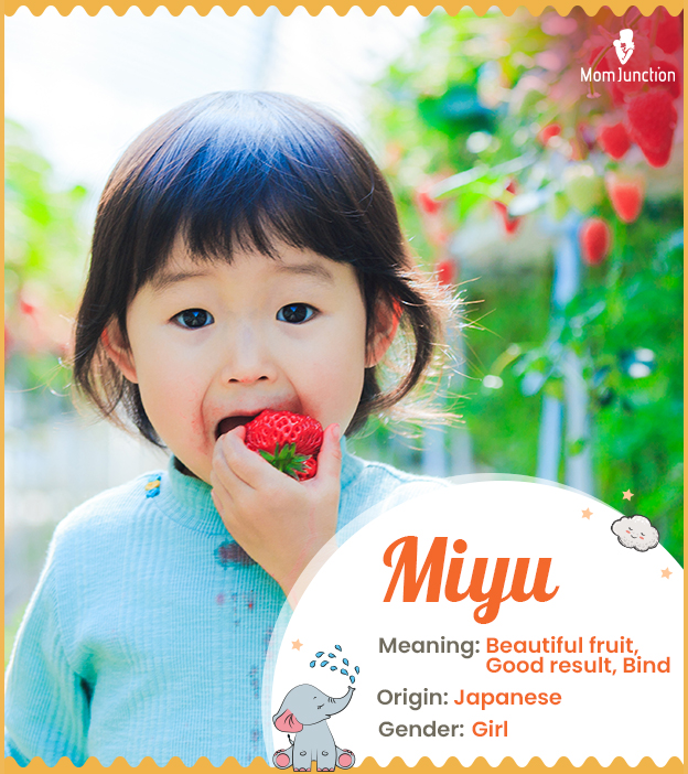 Miyu, means beautifu