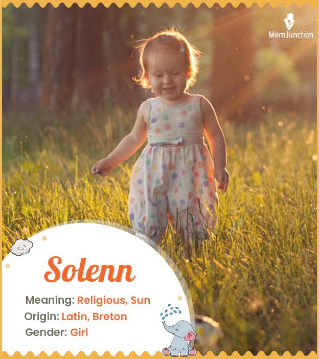 Solenn means sun or 
