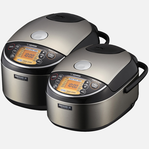MOOSUM Electric Rice Cooker with One Touch for Asian Japanese Black-One  touch
