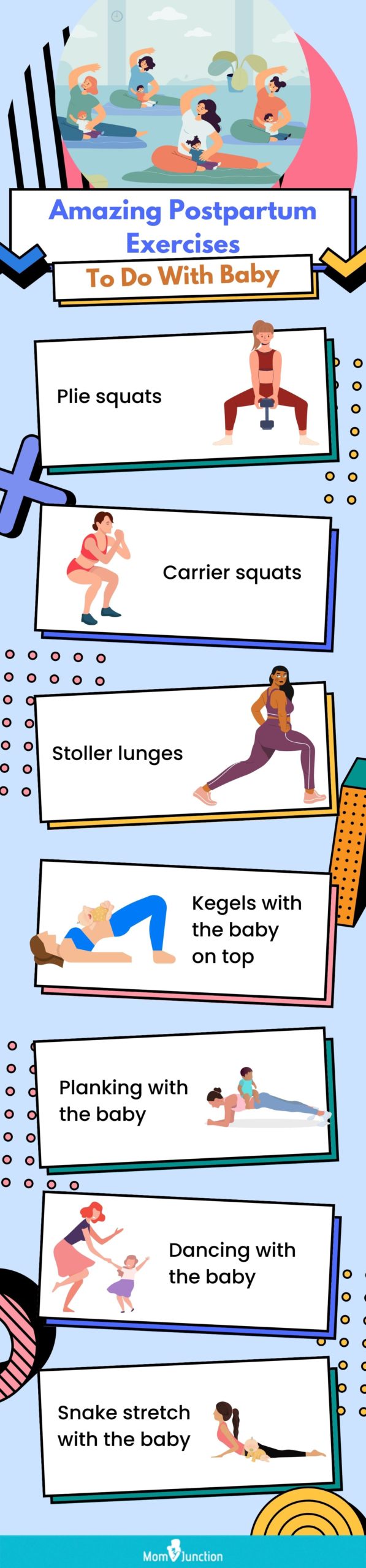 15 Best Mommy & Me Postpartum Exercises With Baby