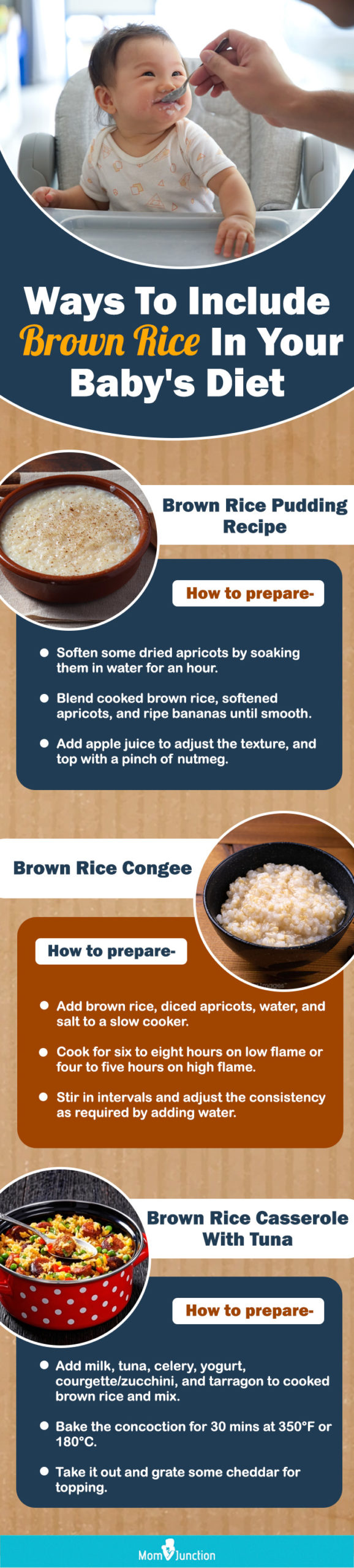Brown rice for babies