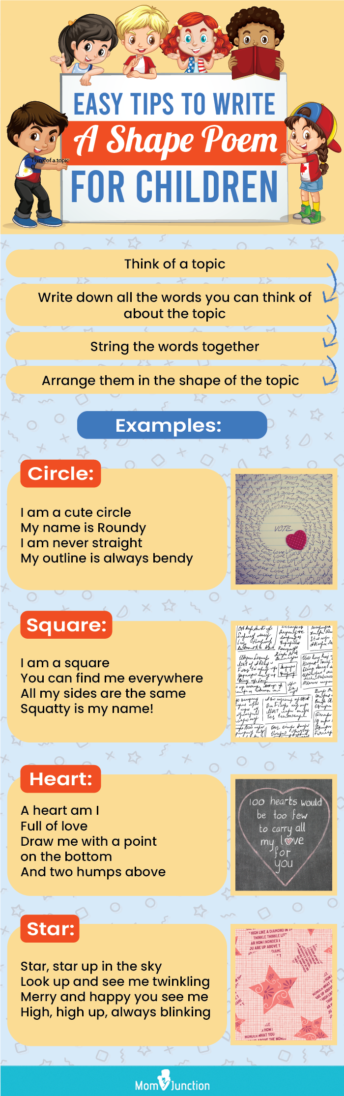 Heart Shape Poem Examples