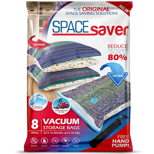 Vacuum Storage Bags, 10 Small Space Saver Bags Vacuum Seal/Sealer Bags with  Pump for Clothes, Comforters, Blankets, Bedding