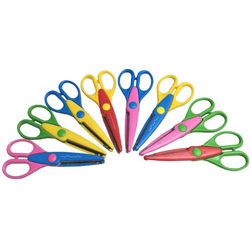 Toddler Scissors Safety Scissors Plastic Scissors for Kids Art Craft  Supplies 4 Pack
