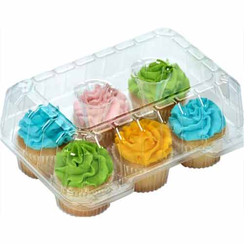 6 cupcake carrier container showcake