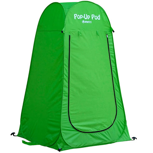 6L PORTABLE TOILET POTTY WITH POP-UP PRIVACY TENT AND COLLAPSIBLE