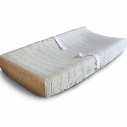 Supersoft Mist Blue Organic Cotton Gauze Baby Changing Pad Cover + Reviews