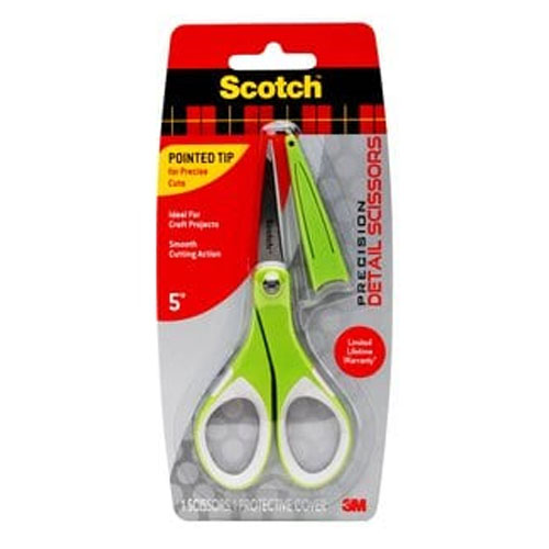 Kawii Safety Stainless Steel Scissors With Cap for Crafts and Kids Baby  Food 5.3 Inch 