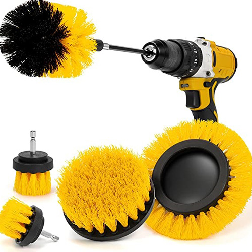 3 Pack Drill Brush Set Power Scrubber Cleaning Brush Extended Long  Attachment Set All Purpose Drill Scrub Brushes Kit for Grout, Floor, Tub,  Shower