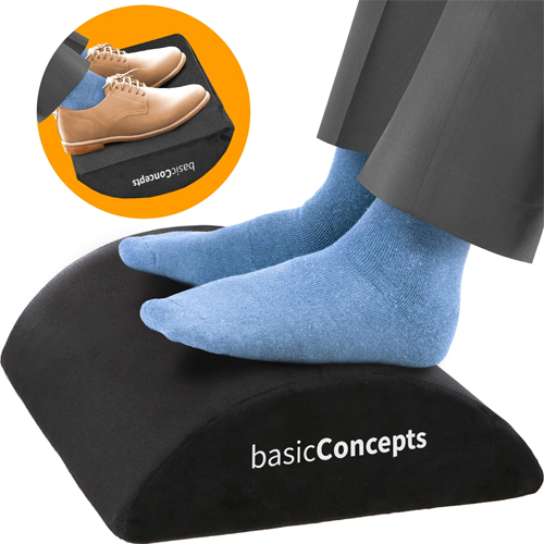StepLively Foot Rest for Under Desk at Work, Comfortable Foot Stool with 2  Adjustable Heights, Footrest with Washable Cover, for Back & Hip Pain