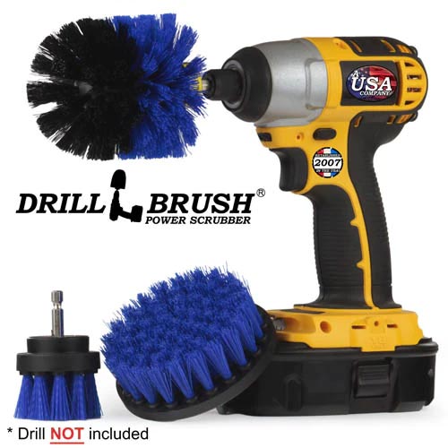 ProSMF Drill Brush Power Scrubber - Ultimate All Purpose Cleaning Drill Brush Attachment Kit for Indoor - Outdoor - Kitchens - Bathrooms - Grills - BR
