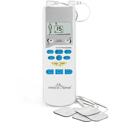 Easy@Home 3-in-1 TENS Unit + EMS Unit + Heat Muscle Pain Relief
