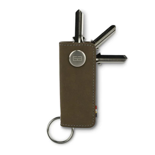 Rustic Town Leather Key Holder - Smart Fob Car Key Loop - Leather Key Pouch Wallet Slim Keychain with 6 Key Holder - Stylish and Practical Key