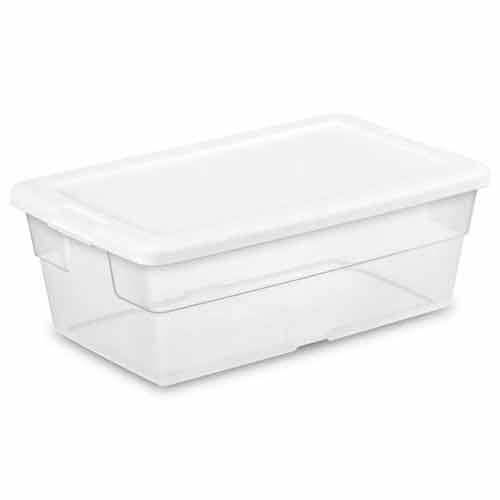 Iris Usa 14.5 Quart Plastic Storage Bin Tote Organizing Container With  Latching Lid, Stackable And Nestable, Clear, 4 Pack : Target